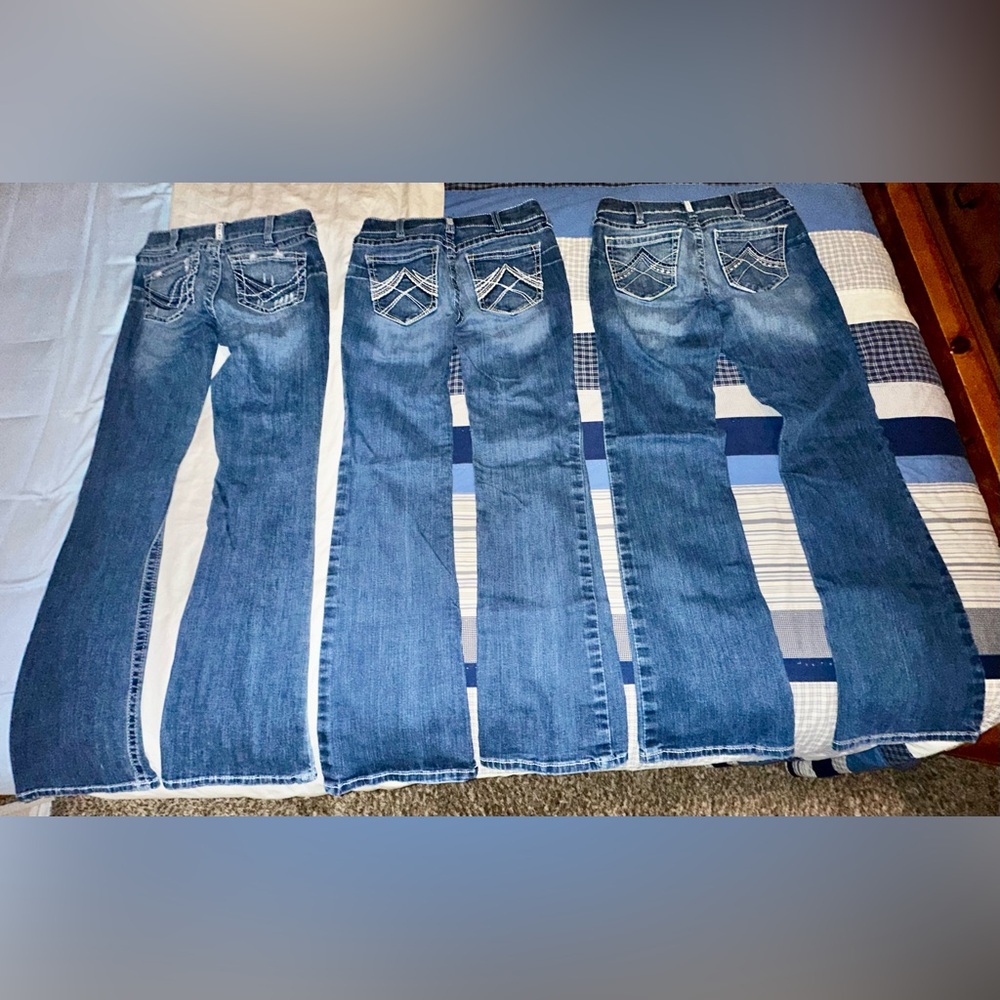 Lot of 3 pair. Ariat R.E.A.L. Denim collection 29L